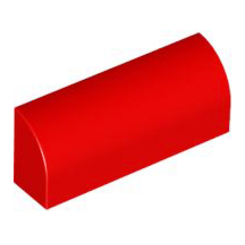 Dakpan, Gebogen 1x4x1 1/3 Red